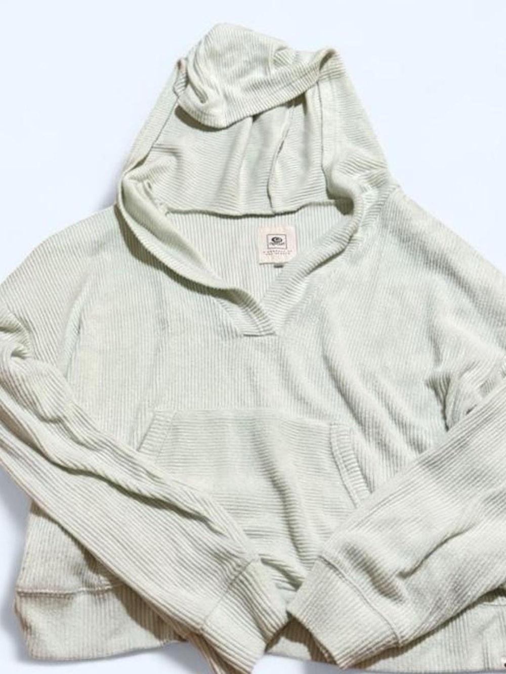 Rip Curl Light Sage Ribbed Hooded Sweater